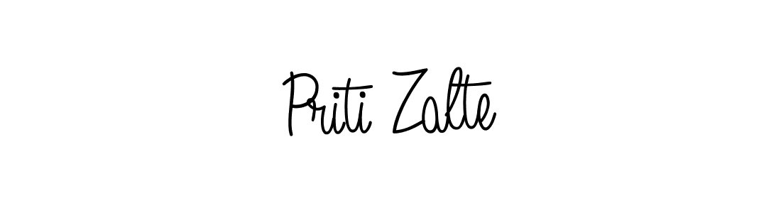 How to Draw Priti Zalte signature style? Angelique-Rose-font-FFP is a latest design signature styles for name Priti Zalte. Priti Zalte signature style 5 images and pictures png