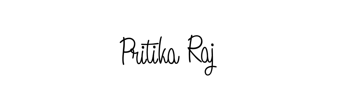 How to make Pritika Raj signature? Angelique-Rose-font-FFP is a professional autograph style. Create handwritten signature for Pritika Raj name. Pritika Raj signature style 5 images and pictures png