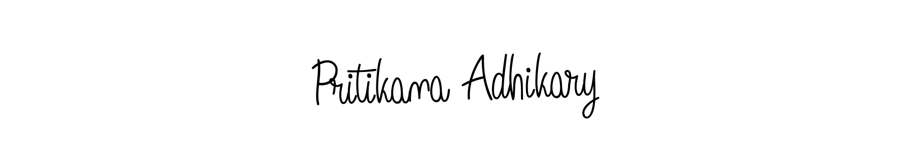 Once you've used our free online signature maker to create your best signature Angelique-Rose-font-FFP style, it's time to enjoy all of the benefits that Pritikana Adhikary name signing documents. Pritikana Adhikary signature style 5 images and pictures png