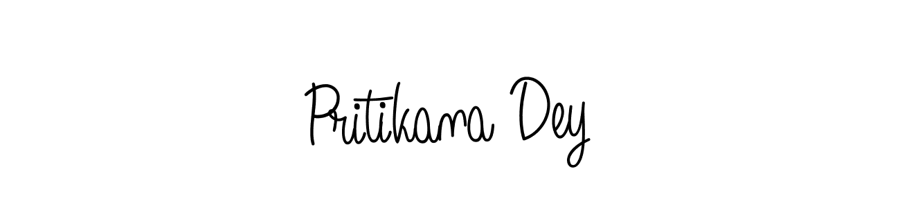 Pritikana Dey stylish signature style. Best Handwritten Sign (Angelique-Rose-font-FFP) for my name. Handwritten Signature Collection Ideas for my name Pritikana Dey. Pritikana Dey signature style 5 images and pictures png