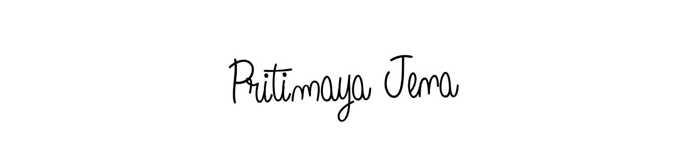 How to make Pritimaya Jena signature? Angelique-Rose-font-FFP is a professional autograph style. Create handwritten signature for Pritimaya Jena name. Pritimaya Jena signature style 5 images and pictures png