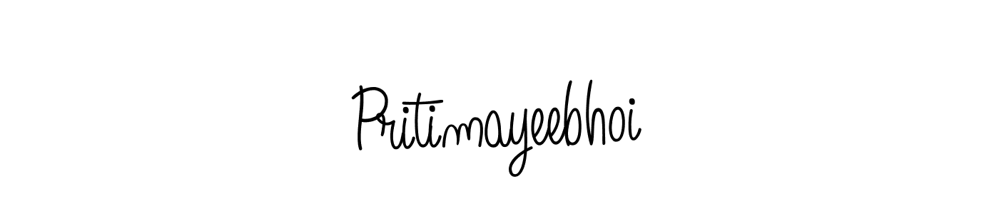 Use a signature maker to create a handwritten signature online. With this signature software, you can design (Angelique-Rose-font-FFP) your own signature for name Pritimayeebhoi. Pritimayeebhoi signature style 5 images and pictures png