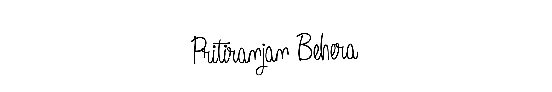 How to make Pritiranjan Behera name signature. Use Angelique-Rose-font-FFP style for creating short signs online. This is the latest handwritten sign. Pritiranjan Behera signature style 5 images and pictures png