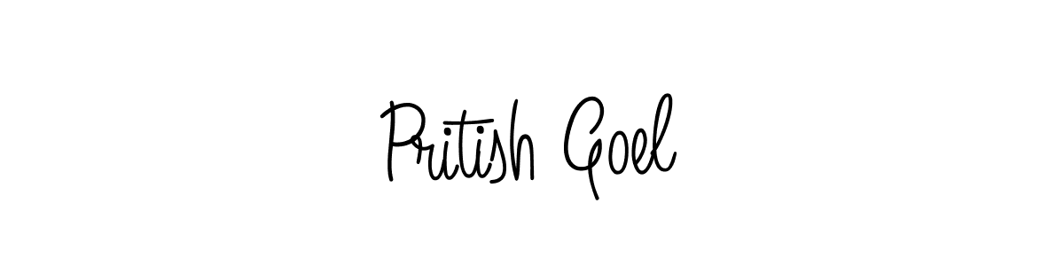 Make a beautiful signature design for name Pritish Goel. Use this online signature maker to create a handwritten signature for free. Pritish Goel signature style 5 images and pictures png