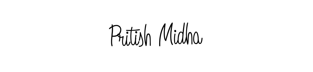 Make a beautiful signature design for name Pritish Midha. Use this online signature maker to create a handwritten signature for free. Pritish Midha signature style 5 images and pictures png