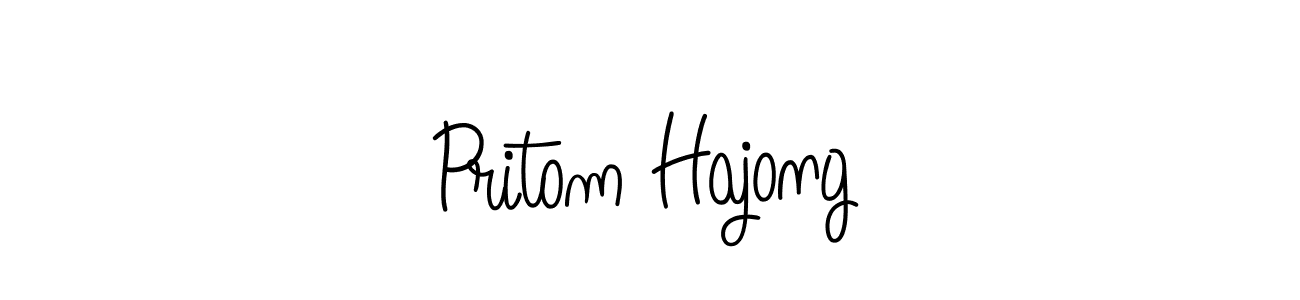 Create a beautiful signature design for name Pritom Hajong. With this signature (Angelique-Rose-font-FFP) fonts, you can make a handwritten signature for free. Pritom Hajong signature style 5 images and pictures png