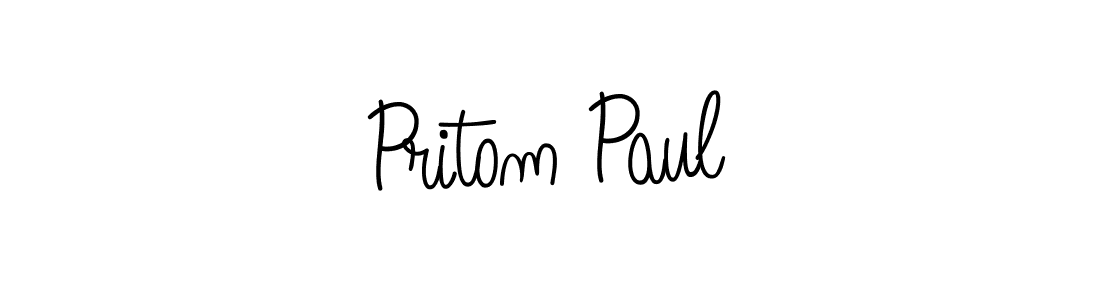 How to make Pritom Paul signature? Angelique-Rose-font-FFP is a professional autograph style. Create handwritten signature for Pritom Paul name. Pritom Paul signature style 5 images and pictures png