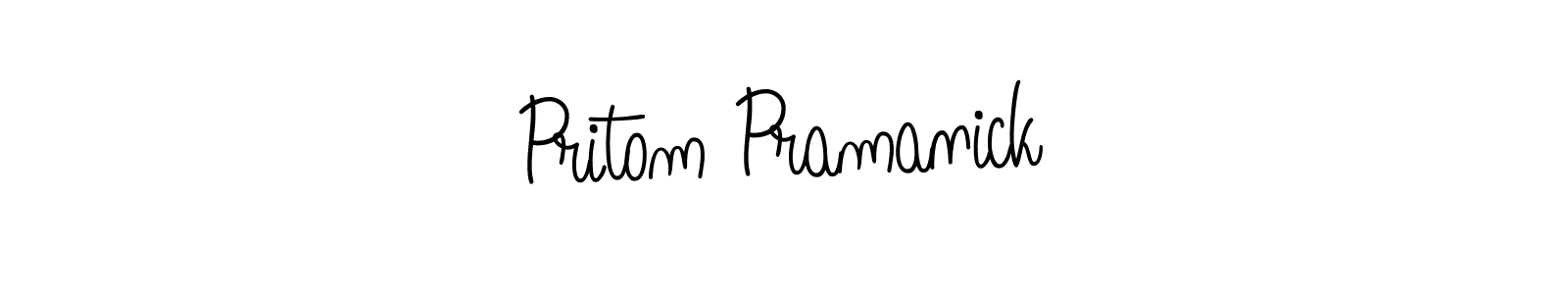 Create a beautiful signature design for name Pritom Pramanick. With this signature (Angelique-Rose-font-FFP) fonts, you can make a handwritten signature for free. Pritom Pramanick signature style 5 images and pictures png