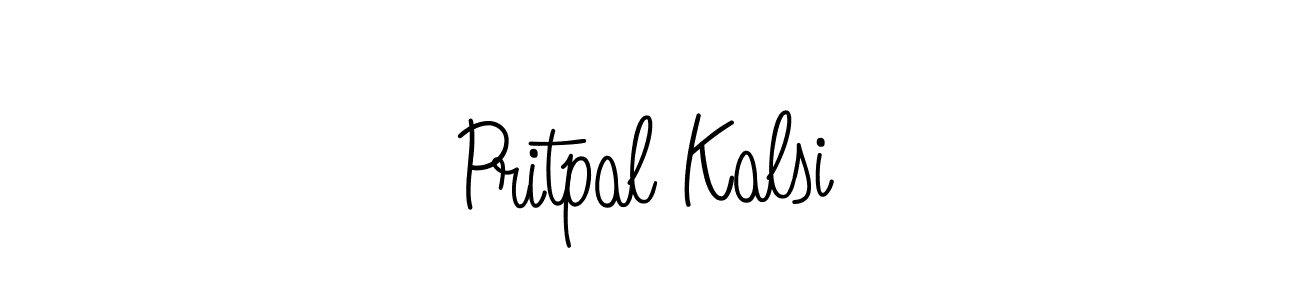 How to Draw Pritpal Kalsi signature style? Angelique-Rose-font-FFP is a latest design signature styles for name Pritpal Kalsi. Pritpal Kalsi signature style 5 images and pictures png