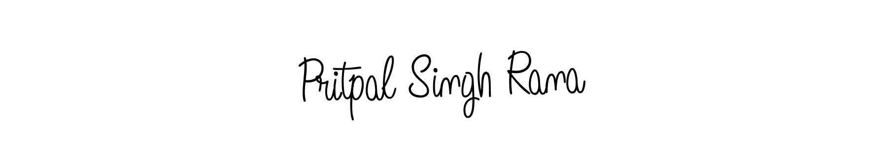 You should practise on your own different ways (Angelique-Rose-font-FFP) to write your name (Pritpal Singh Rana) in signature. don't let someone else do it for you. Pritpal Singh Rana signature style 5 images and pictures png