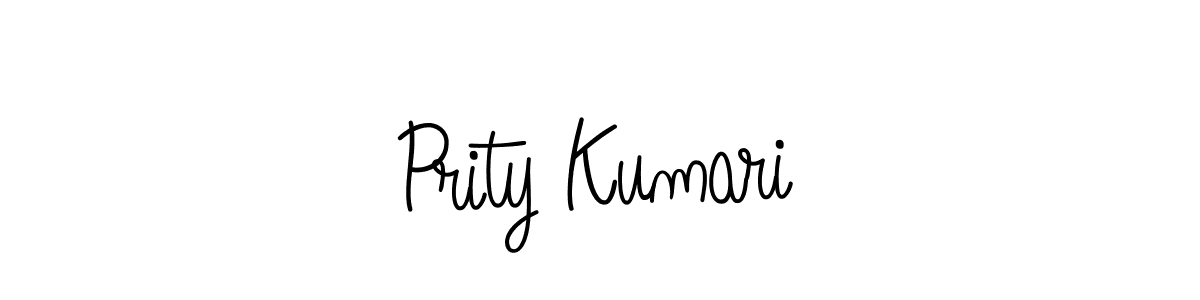 Prity Kumari stylish signature style. Best Handwritten Sign (Angelique-Rose-font-FFP) for my name. Handwritten Signature Collection Ideas for my name Prity Kumari. Prity Kumari signature style 5 images and pictures png