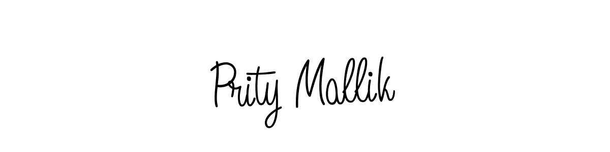 The best way (Angelique-Rose-font-FFP) to make a short signature is to pick only two or three words in your name. The name Prity Mallik include a total of six letters. For converting this name. Prity Mallik signature style 5 images and pictures png