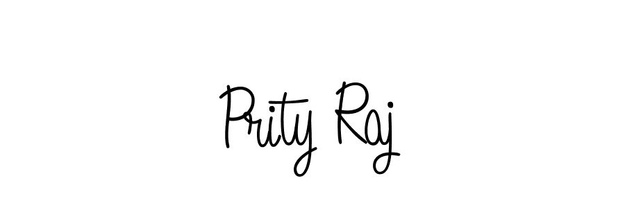 Create a beautiful signature design for name Prity Raj. With this signature (Angelique-Rose-font-FFP) fonts, you can make a handwritten signature for free. Prity Raj signature style 5 images and pictures png
