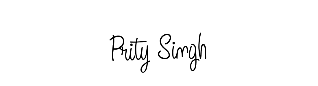 The best way (Angelique-Rose-font-FFP) to make a short signature is to pick only two or three words in your name. The name Prity Singh include a total of six letters. For converting this name. Prity Singh signature style 5 images and pictures png