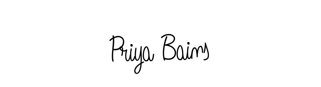 Similarly Angelique-Rose-font-FFP is the best handwritten signature design. Signature creator online .You can use it as an online autograph creator for name Priya Bains. Priya Bains signature style 5 images and pictures png