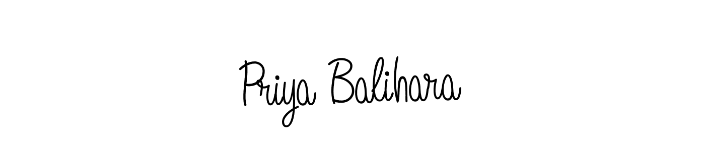 Check out images of Autograph of Priya Balihara name. Actor Priya Balihara Signature Style. Angelique-Rose-font-FFP is a professional sign style online. Priya Balihara signature style 5 images and pictures png