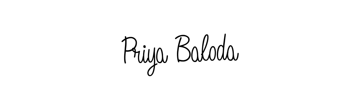 How to Draw Priya Baloda signature style? Angelique-Rose-font-FFP is a latest design signature styles for name Priya Baloda. Priya Baloda signature style 5 images and pictures png