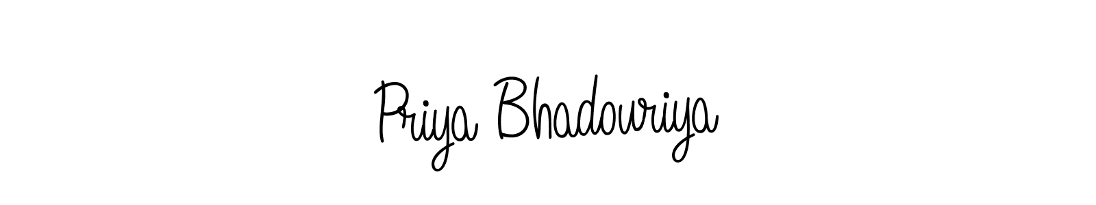 Priya Bhadouriya stylish signature style. Best Handwritten Sign (Angelique-Rose-font-FFP) for my name. Handwritten Signature Collection Ideas for my name Priya Bhadouriya. Priya Bhadouriya signature style 5 images and pictures png