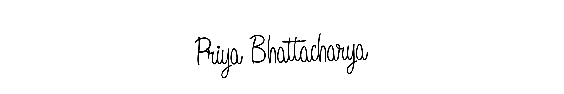 Angelique-Rose-font-FFP is a professional signature style that is perfect for those who want to add a touch of class to their signature. It is also a great choice for those who want to make their signature more unique. Get Priya Bhattacharya name to fancy signature for free. Priya Bhattacharya signature style 5 images and pictures png