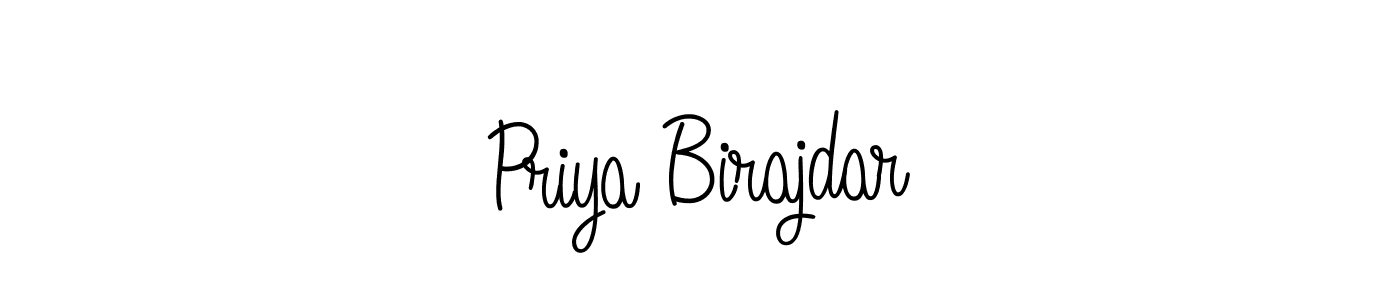 The best way (Angelique-Rose-font-FFP) to make a short signature is to pick only two or three words in your name. The name Priya Birajdar include a total of six letters. For converting this name. Priya Birajdar signature style 5 images and pictures png