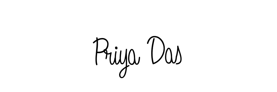 Priya Das stylish signature style. Best Handwritten Sign (Angelique-Rose-font-FFP) for my name. Handwritten Signature Collection Ideas for my name Priya Das. Priya Das signature style 5 images and pictures png