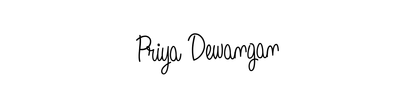 Create a beautiful signature design for name Priya Dewangan. With this signature (Angelique-Rose-font-FFP) fonts, you can make a handwritten signature for free. Priya Dewangan signature style 5 images and pictures png