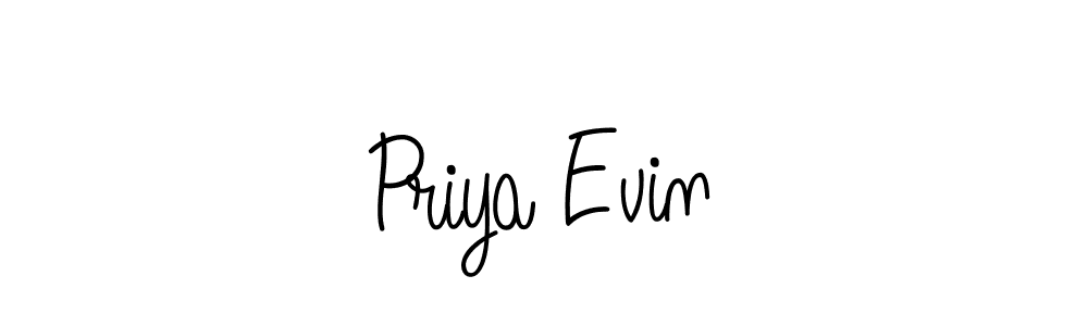 Create a beautiful signature design for name Priya Evin. With this signature (Angelique-Rose-font-FFP) fonts, you can make a handwritten signature for free. Priya Evin signature style 5 images and pictures png