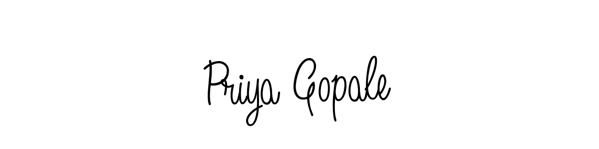 Make a beautiful signature design for name Priya Gopale. Use this online signature maker to create a handwritten signature for free. Priya Gopale signature style 5 images and pictures png