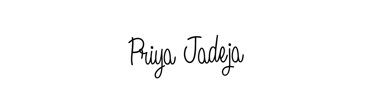 Also we have Priya Jadeja name is the best signature style. Create professional handwritten signature collection using Angelique-Rose-font-FFP autograph style. Priya Jadeja signature style 5 images and pictures png