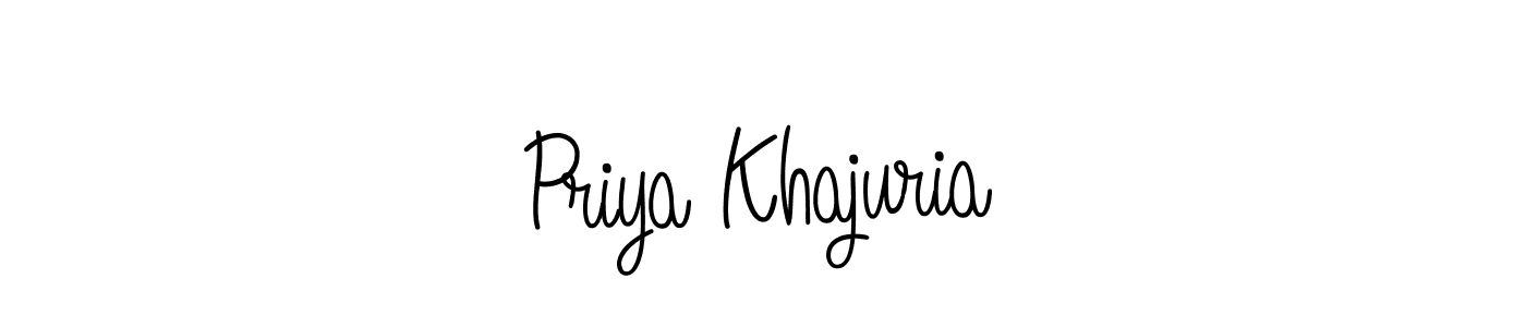 Make a beautiful signature design for name Priya Khajuria. Use this online signature maker to create a handwritten signature for free. Priya Khajuria signature style 5 images and pictures png