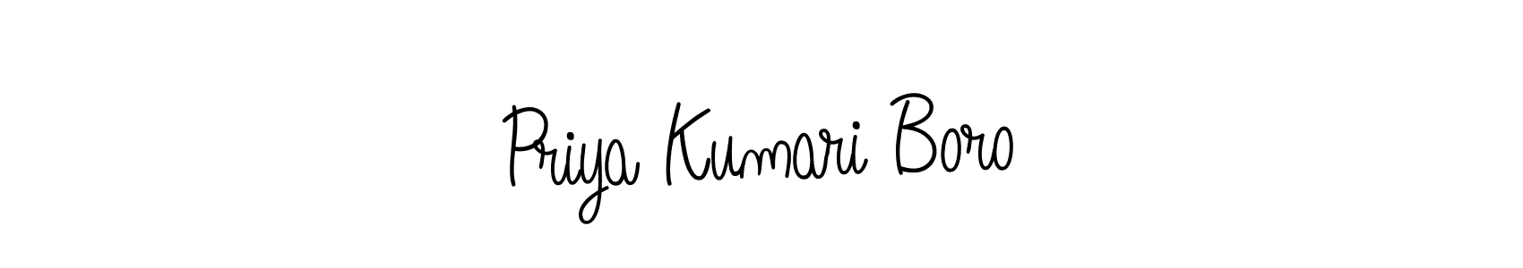 if you are searching for the best signature style for your name Priya Kumari Boro. so please give up your signature search. here we have designed multiple signature styles  using Angelique-Rose-font-FFP. Priya Kumari Boro signature style 5 images and pictures png