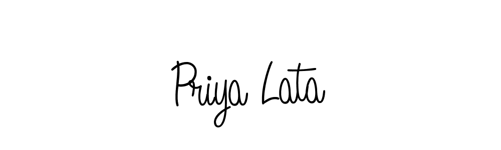 if you are searching for the best signature style for your name Priya Lata. so please give up your signature search. here we have designed multiple signature styles  using Angelique-Rose-font-FFP. Priya Lata signature style 5 images and pictures png