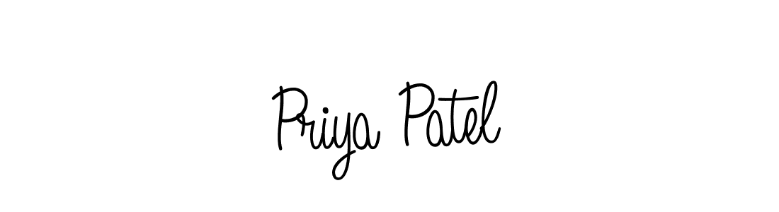 How to make Priya Patel name signature. Use Angelique-Rose-font-FFP style for creating short signs online. This is the latest handwritten sign. Priya Patel signature style 5 images and pictures png