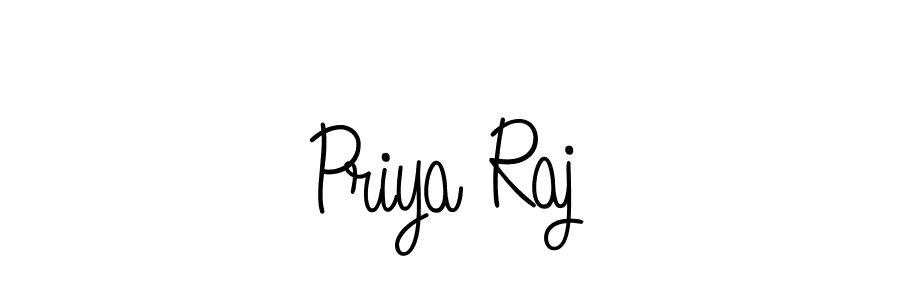 You should practise on your own different ways (Angelique-Rose-font-FFP) to write your name (Priya Raj) in signature. don't let someone else do it for you. Priya Raj signature style 5 images and pictures png