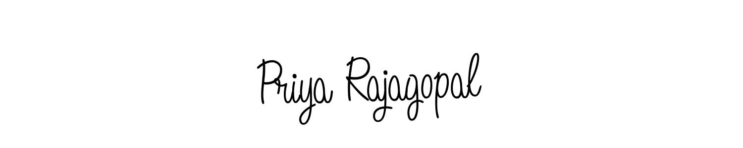 How to make Priya Rajagopal signature? Angelique-Rose-font-FFP is a professional autograph style. Create handwritten signature for Priya Rajagopal name. Priya Rajagopal signature style 5 images and pictures png