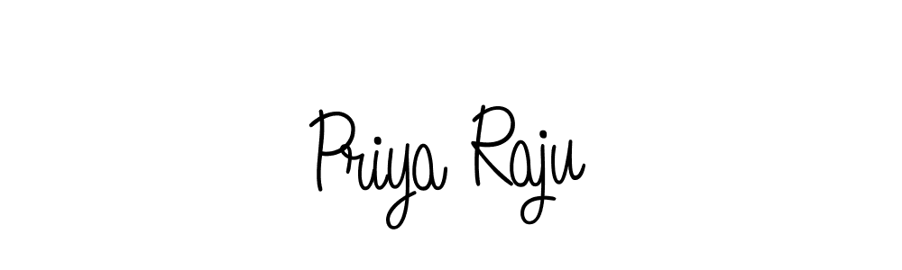 Make a beautiful signature design for name Priya Raju. With this signature (Angelique-Rose-font-FFP) style, you can create a handwritten signature for free. Priya Raju signature style 5 images and pictures png