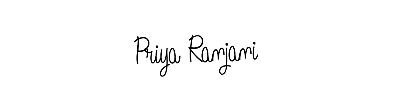 Design your own signature with our free online signature maker. With this signature software, you can create a handwritten (Angelique-Rose-font-FFP) signature for name Priya Ranjani. Priya Ranjani signature style 5 images and pictures png