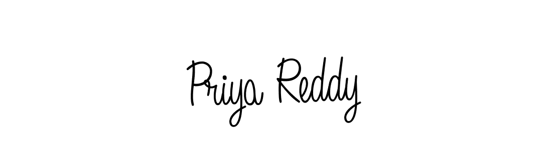 The best way (Angelique-Rose-font-FFP) to make a short signature is to pick only two or three words in your name. The name Priya Reddy include a total of six letters. For converting this name. Priya Reddy signature style 5 images and pictures png