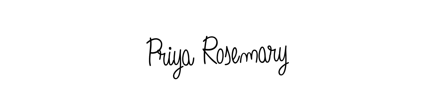 Priya Rosemary stylish signature style. Best Handwritten Sign (Angelique-Rose-font-FFP) for my name. Handwritten Signature Collection Ideas for my name Priya Rosemary. Priya Rosemary signature style 5 images and pictures png