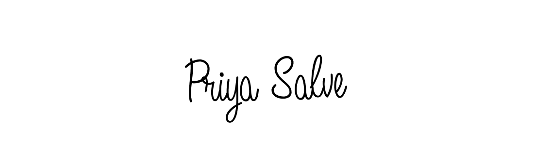Design your own signature with our free online signature maker. With this signature software, you can create a handwritten (Angelique-Rose-font-FFP) signature for name Priya Salve. Priya Salve signature style 5 images and pictures png