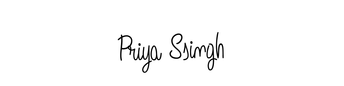 Priya Ssingh stylish signature style. Best Handwritten Sign (Angelique-Rose-font-FFP) for my name. Handwritten Signature Collection Ideas for my name Priya Ssingh. Priya Ssingh signature style 5 images and pictures png