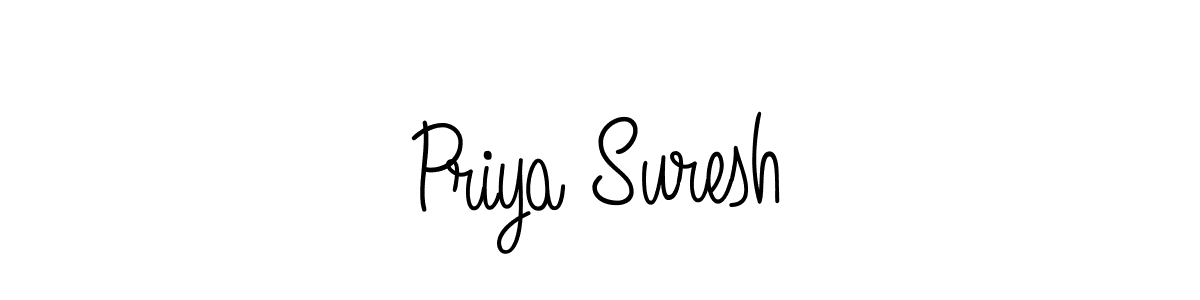 How to make Priya Suresh signature? Angelique-Rose-font-FFP is a professional autograph style. Create handwritten signature for Priya Suresh name. Priya Suresh signature style 5 images and pictures png