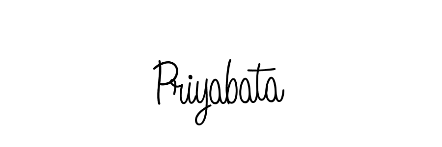 The best way (Angelique-Rose-font-FFP) to make a short signature is to pick only two or three words in your name. The name Priyabata include a total of six letters. For converting this name. Priyabata signature style 5 images and pictures png