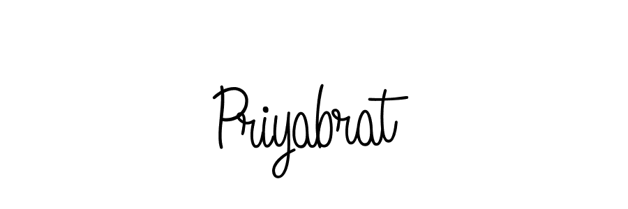 Priyabrat stylish signature style. Best Handwritten Sign (Angelique-Rose-font-FFP) for my name. Handwritten Signature Collection Ideas for my name Priyabrat. Priyabrat signature style 5 images and pictures png