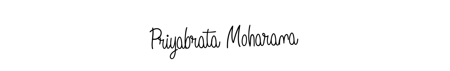 Use a signature maker to create a handwritten signature online. With this signature software, you can design (Angelique-Rose-font-FFP) your own signature for name Priyabrata Moharana. Priyabrata Moharana signature style 5 images and pictures png