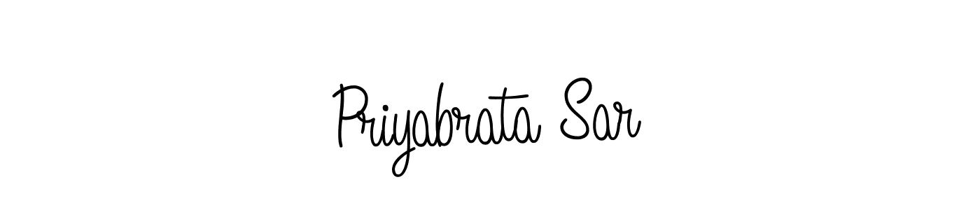 Priyabrata Sar stylish signature style. Best Handwritten Sign (Angelique-Rose-font-FFP) for my name. Handwritten Signature Collection Ideas for my name Priyabrata Sar. Priyabrata Sar signature style 5 images and pictures png