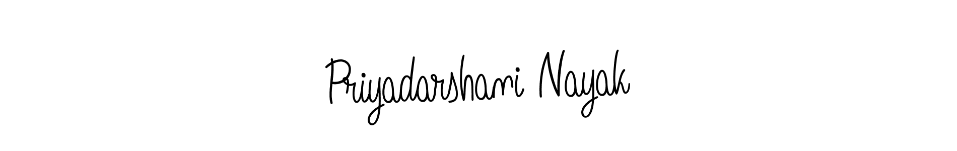 How to make Priyadarshani Nayak name signature. Use Angelique-Rose-font-FFP style for creating short signs online. This is the latest handwritten sign. Priyadarshani Nayak signature style 5 images and pictures png