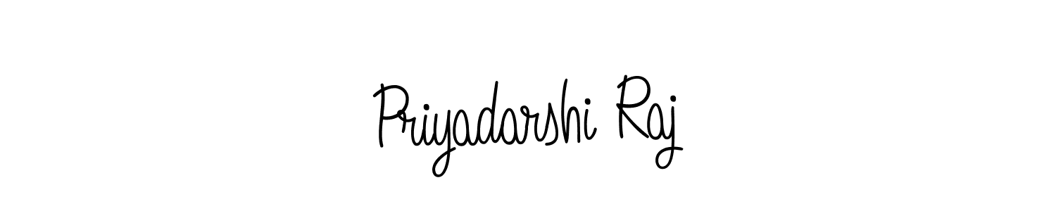 How to make Priyadarshi Raj name signature. Use Angelique-Rose-font-FFP style for creating short signs online. This is the latest handwritten sign. Priyadarshi Raj signature style 5 images and pictures png