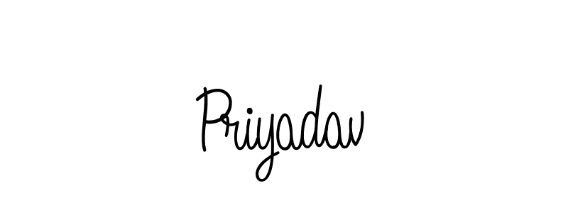 The best way (Angelique-Rose-font-FFP) to make a short signature is to pick only two or three words in your name. The name Priyadav include a total of six letters. For converting this name. Priyadav signature style 5 images and pictures png
