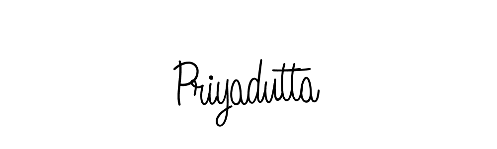 You should practise on your own different ways (Angelique-Rose-font-FFP) to write your name (Priyadutta) in signature. don't let someone else do it for you. Priyadutta signature style 5 images and pictures png